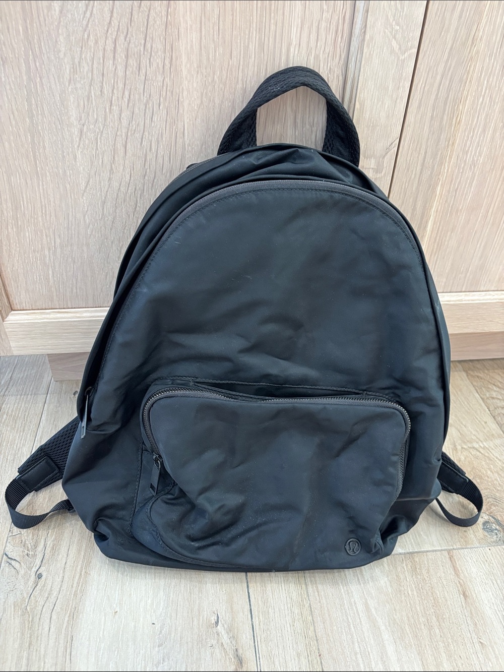 Black Everyday Nylon Lululemon Backpack with Laptop Storage